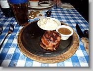 Ciara's dinner (bacon wrapped filet)