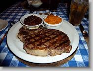 Aliza's dinner (50th anniversay  22oz. Rib-Eye)