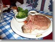 Joshua's dinner (Prime Rib)