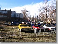 Demolition Derby, across the street from the house.