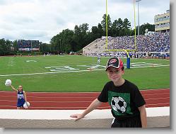 Joshua at Duke Football stadium