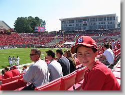 Joshua at NC State football stadium