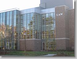 Duke law building.