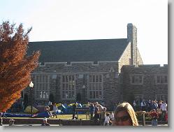 On Duke's campus.