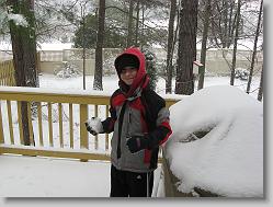 Joshua loves the snow!