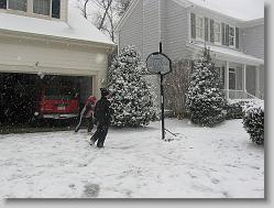 Snow basketball
