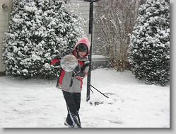 Snow basketball