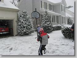Snow basketball