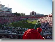 Inside stadium, looking north (to scoreboard and RBC Center).