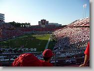 Inside stadium, looking north (to scoreboard and RBC Center).