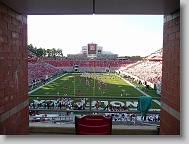 Inside stadium, looking north.