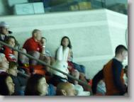 There's a bunny in the stands!
(Easter)