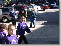 Ciara in Raleigh parade.  Davis Drive skippers.