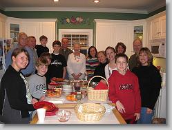 The Travis and Garnett families in Birmingham, Dec-2008