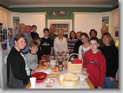 The Travis and Garnett families in Birmingham, Dec-2008