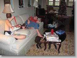 Hanging out at MaMa's.