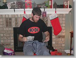 David on Christmas morning.
