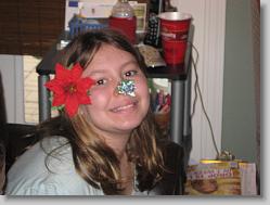 Ciara all decorated.