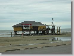 Damage from Hurricane Ike in Galveston, TX.