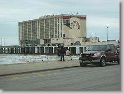Damage from Hurricane Ike in Galveston, TX.