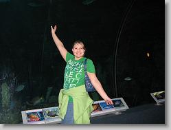 Ciara at the aquarium
