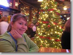 Ciara at Joe's Crab Shack in Kemah.