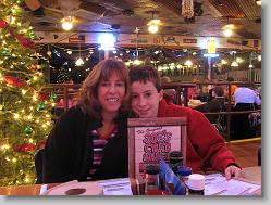 Aliza and Joshua at Joe's Crab Shack in Kemah.