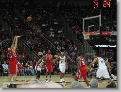 Houston Rockets game, New Year's Eve.