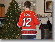 Authentic Carolina Hurricanes jersey.  Eric Staal!