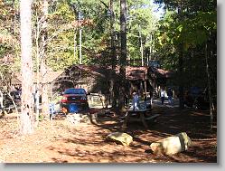 Campsite and mess hall.