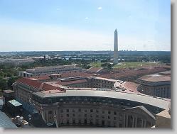 From the top of the bell tower, looking over D.C.
