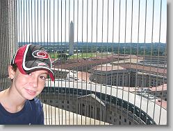 From the top of the bell tower, looking over D.C.