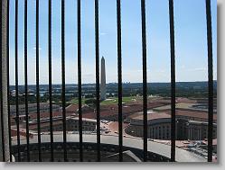 From the top of the bell tower, looking over D.C.