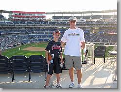 Joshua and Glenn at Nationals Park.