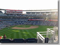 From the outfield at Nationals Park.