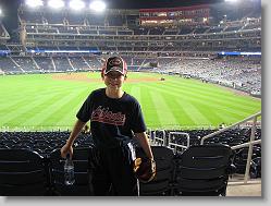 Joshua after the game at Nationals park.