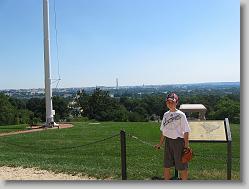 Arlington Cemetary, looking down on D.C.
