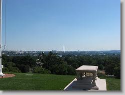 Arlington Cemetary, looking down on D.C.