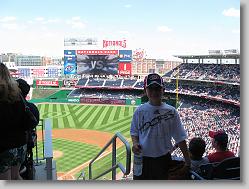 From behind home plate, Nationals Park.