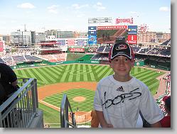 Joshua at Nationals Park, 17-Aug-2008