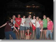 The middle schoolers getting ready for our Bible Study that night. (Ashlee, Tori, Allee, Taylor, Megan, Meredith, Hannah, Hannah, Gracen, Kathryn, and Lydia.