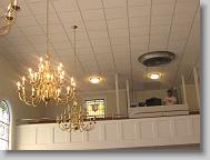 Balcony of FBC Swansboro.