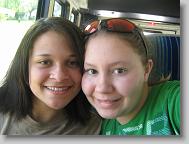 Allee and Me on the bus.