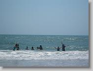 My buds out in the water.