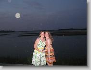 Taylor and Alex by the marsh after dinner.