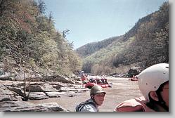 Looking back up river.