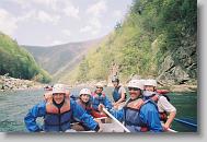 Rafting down the Nolichucky.