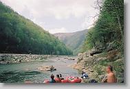 Rafting down the Nolichucky.