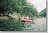 Rafting down the Nolichucky.