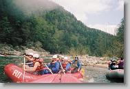 Rafting down the Nolichucky.
